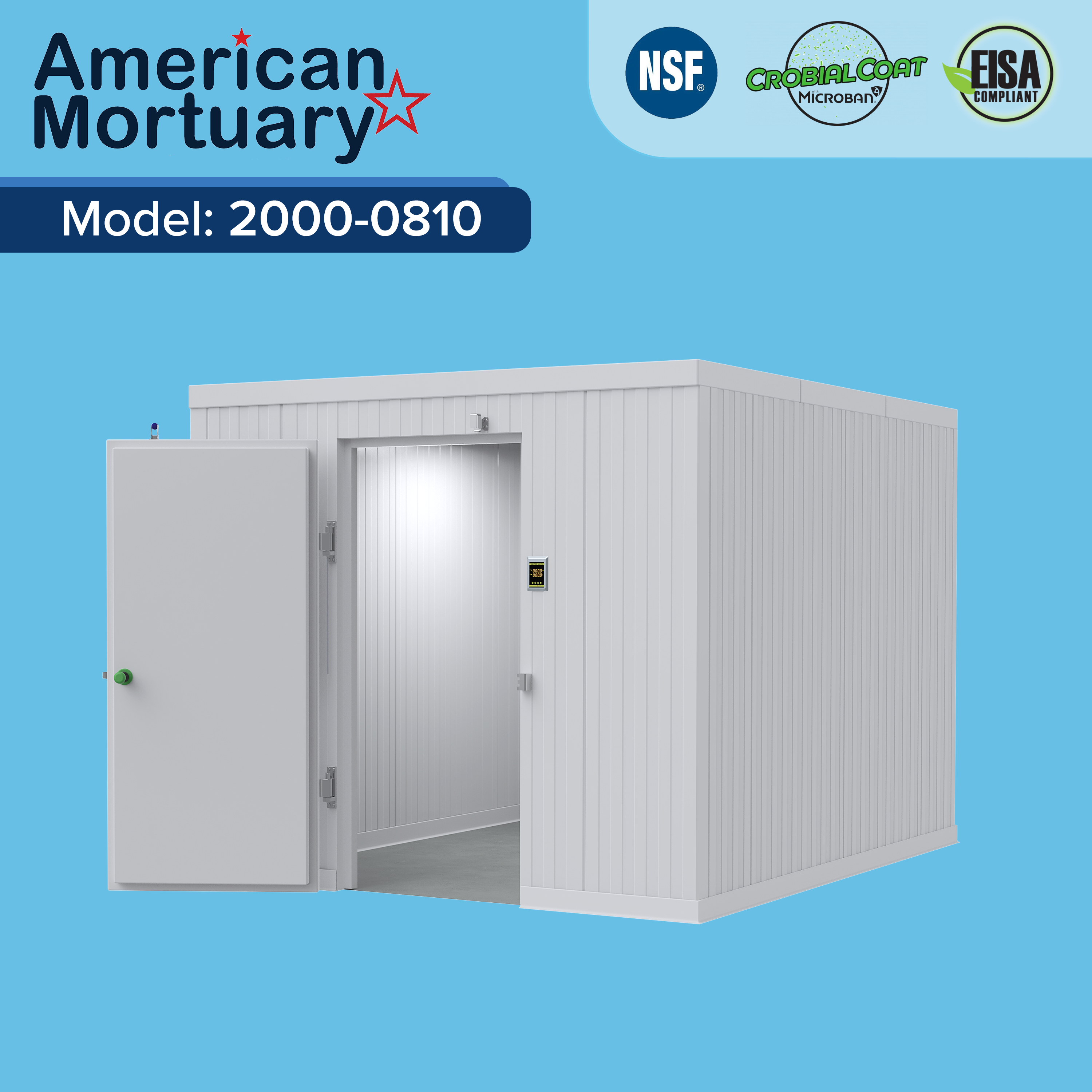 Quick-deploy cadaver storage system for funeral homes and hospitals Quick-deploy cadaver storage system for funeral homes and hospitals
